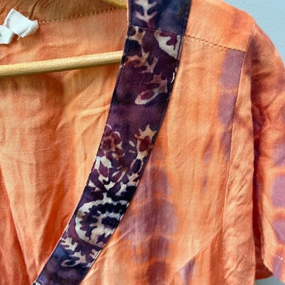 Soft Surroundings Sunset Bali Dress w/ Scarf- Size M - Picture 6 of 7